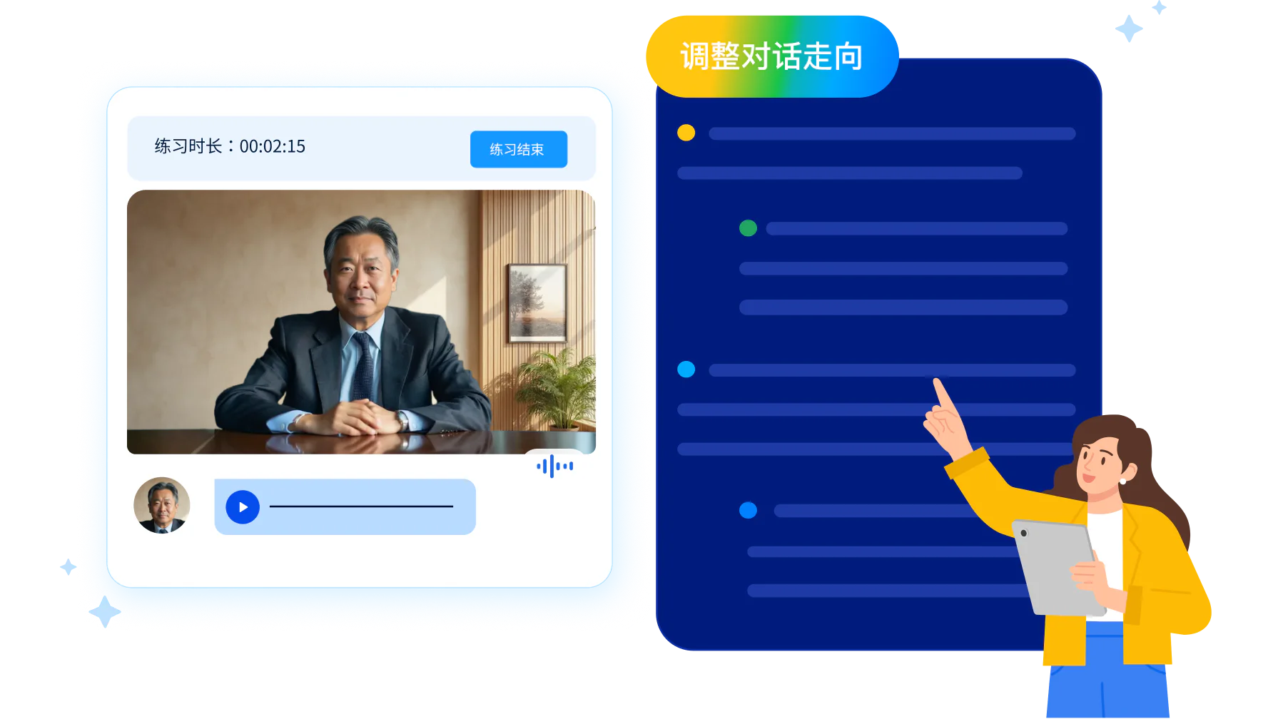 大模型驱动的动态对话扮演：AI 根据销售策略实时调整沟通走向
